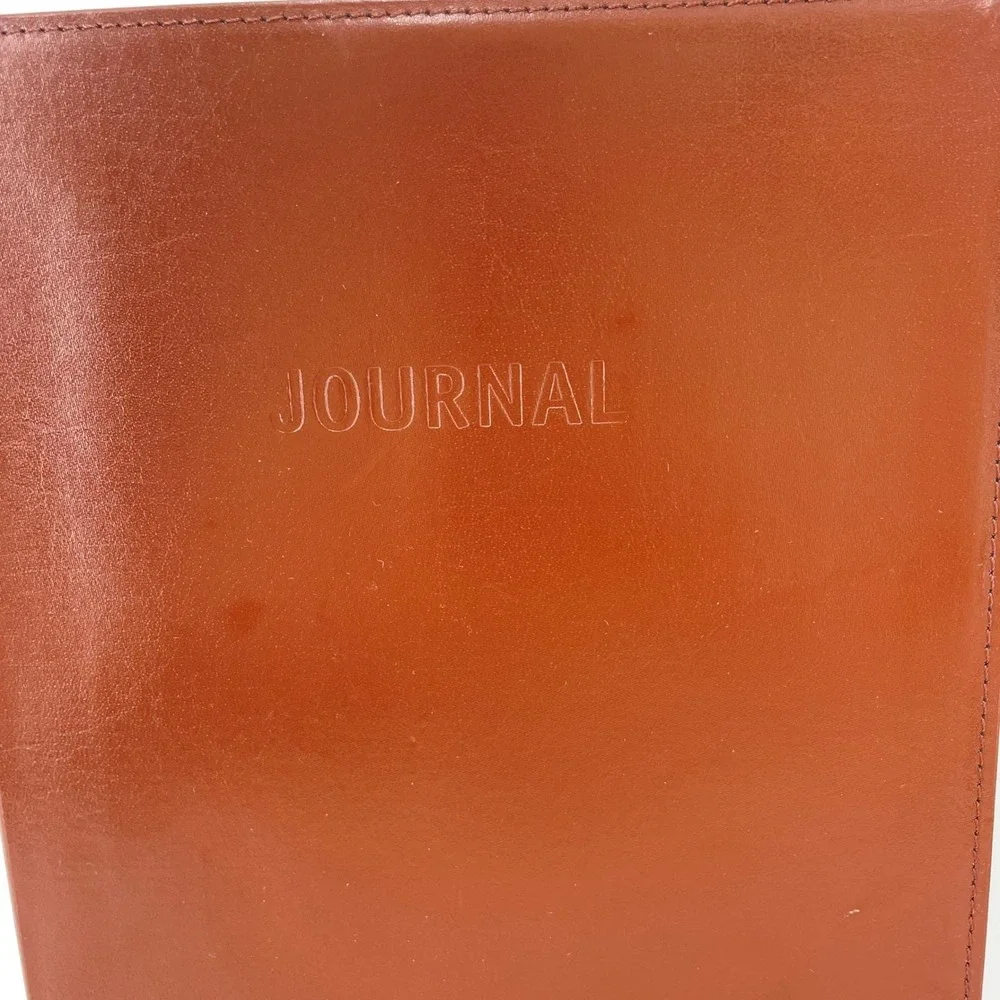 Colorbok Saddle Brown Bonded Leather Journal B5 Lined Gold Gilded Edges 17845